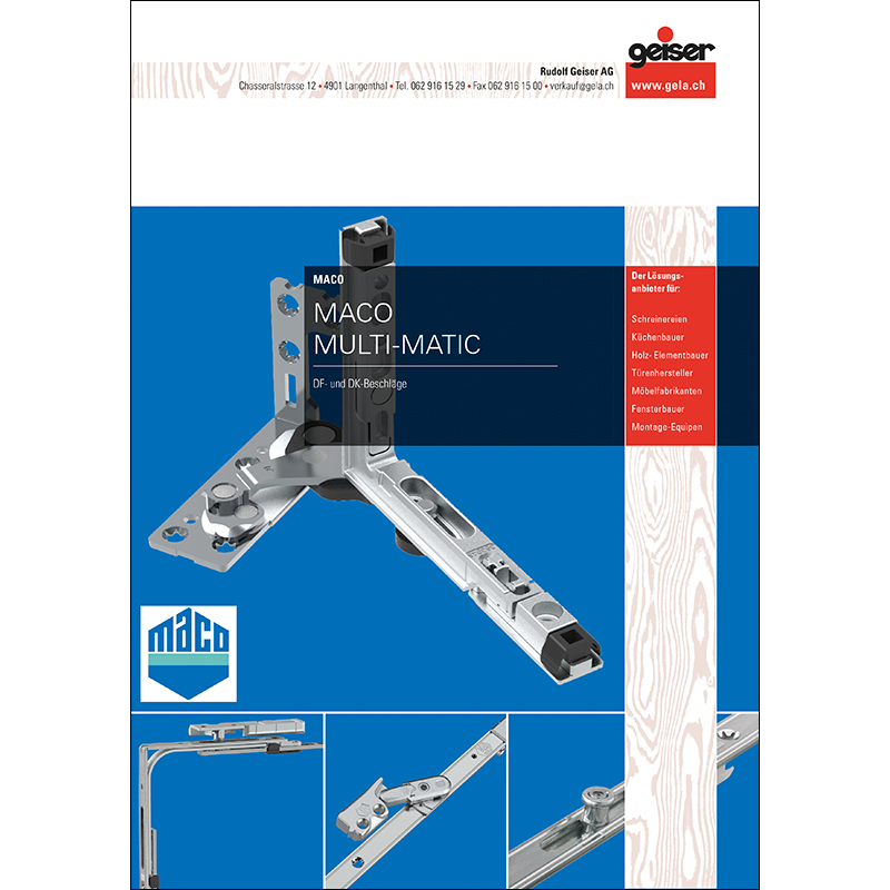 Broschre MACO Multi-Matic